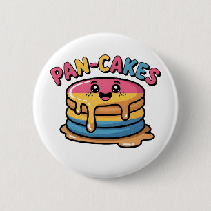 Badge Rond 5 Cm Gaufres drôles Pansexuel LGBTQ drôle Fierté 