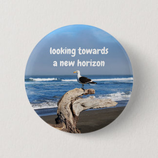Badge Rond 5 Cm Gaviota frente al mar