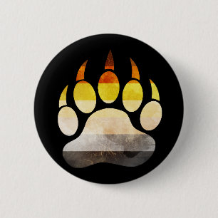 Badge Rond 5 Cm Gay Bear Paw