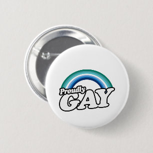 Badge Rond 5 Cm Gay masculin et fier