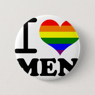 Badge Rond 5 Cm Gay pride - amour d'I mon compagnon