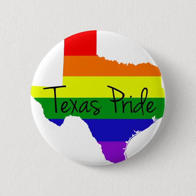 Badge Rond 5 Cm Gay pride du Texas (Devant)