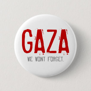 BADGE ROND 5 CM GAZA, GUERRE DE 2008-2009