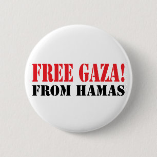 Badge Rond 5 Cm GAZA libre de HAMAS