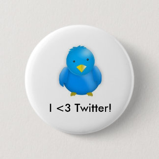 Badge Rond 5 Cm Gazouillement I <3 ! _Button