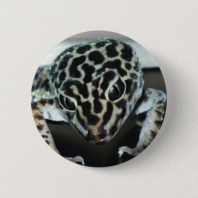 Badge Rond 5 Cm Gecko de Lepard (Devant)