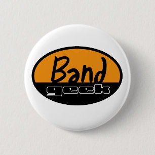 Badge Rond 5 Cm Geek de bande