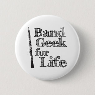 Badge Rond 5 Cm Geek du groupe Oboe