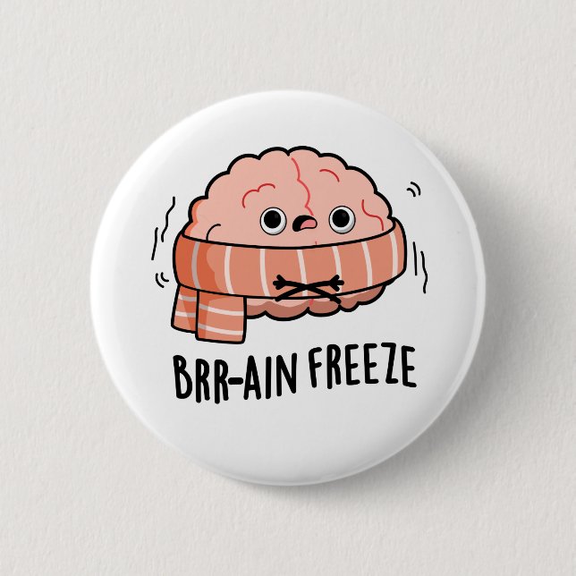 Badge Rond 5 Cm Gel cérébral drôle Biologie Anatomie Pun (Devant)