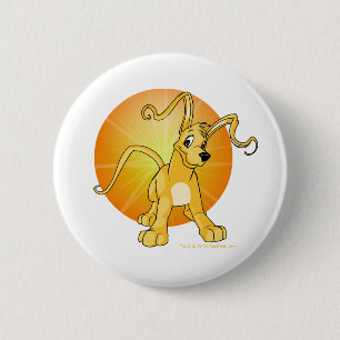 Badge Rond 5 Cm Gelert jaune espiègle