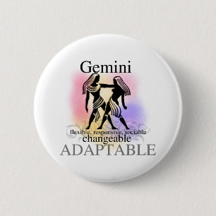 Badge Rond 5 Cm Gémeaux au sujet de vous