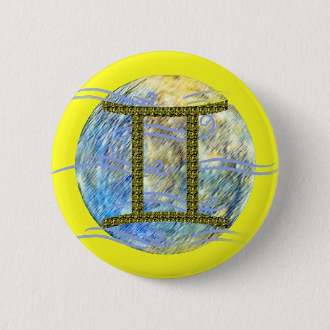 Badge Rond 5 Cm Gemini (Devant)
