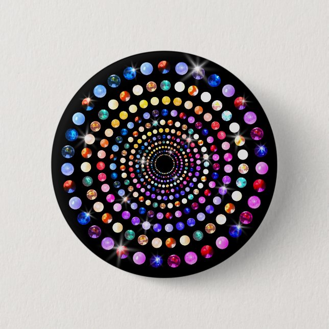 Badge Rond 5 Cm Gems (Devant)