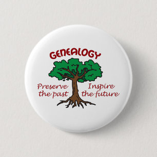 BADGE ROND 5 CM GÉNÉALOGIE