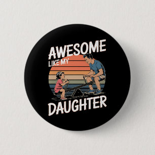 Badge Rond 5 Cm génial Comme Ma Fille