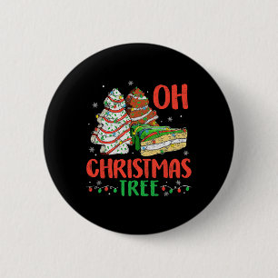 Badge Rond 5 Cm Génial Oh Sapin De Noël Gâteaux Debbie Becky Jen C