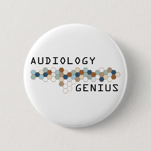Badge Rond 5 Cm Génie d'audiologie
