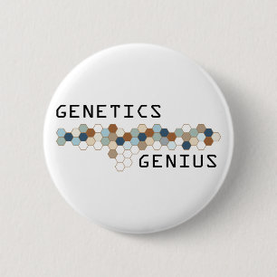 Badge Rond 5 Cm Génie de la génétique