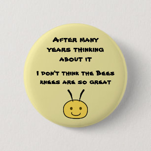 Badge Rond 5 Cm Genoux des abeilles