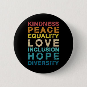 Badge Rond 5 Cm Gentillesdiversité d'amour vintage LGBT pride