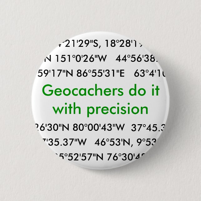 Badge Rond 5 Cm Geocachers le font… (Devant)
