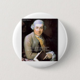 Badge Rond 5 Cm Georg C Lichtenberg "Le Sage" Citation Cadeaux & C