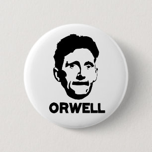 Badge Rond 5 Cm George Orwell