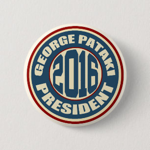 Badge Rond 5 Cm George Pataki pour le président en 2016