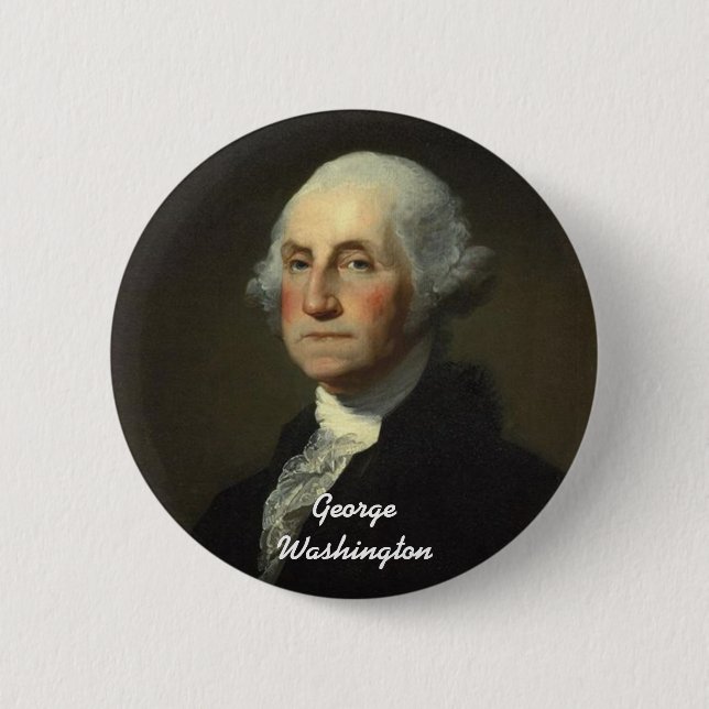 Badge Rond 5 Cm George Washington (Devant)