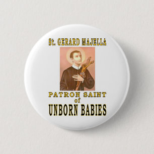 BADGE ROND 5 CM GERARD MAJELLA DE ST