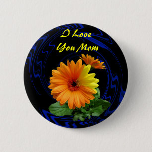 BADGE ROND 5 CM GERBER DAISY-BUTTON