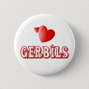 Badge Rond 5 Cm Gerbilles