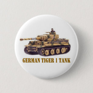 BADGE ROND 5 CM GERMAN TIGER 1 TANK