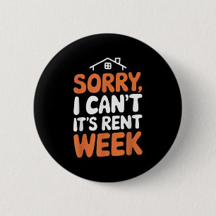 Badge Rond 5 Cm Gestionnaire de biens du propriétaire, Désolé je n
