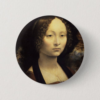 Badge Rond 5 Cm Ginevra de'Benci