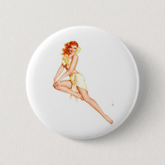 Badge Rond 5 Cm Gingembre