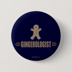 Badge Rond 5 Cm Gingerbread amusant