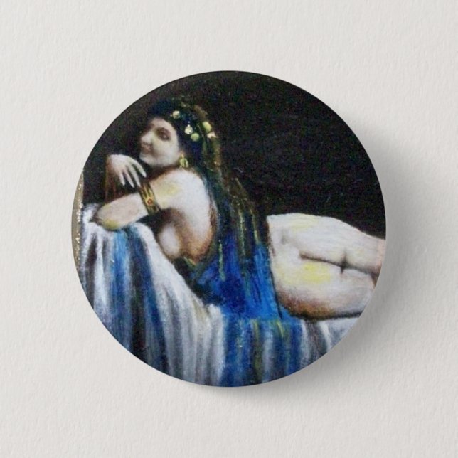 BADGE ROND 5 CM GIPSY BLUE (Devant)