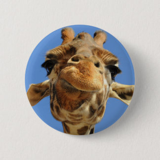 Badge Rond 5 Cm Girafe