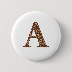 Badge Rond 5 Cm Girafe A