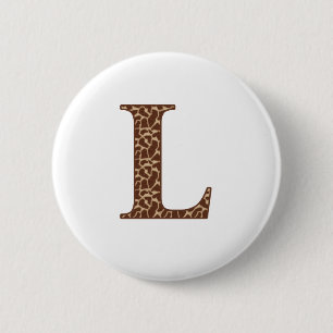 Badge Rond 5 Cm Girafe L