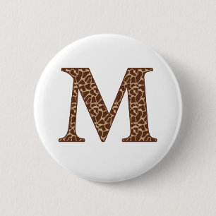 Badge Rond 5 Cm Girafe M