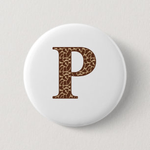 Badge Rond 5 Cm Girafe P