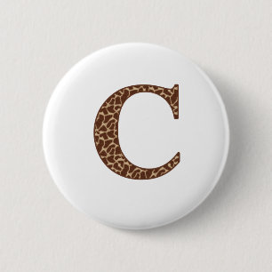 Badge Rond 5 Cm Giraffe C