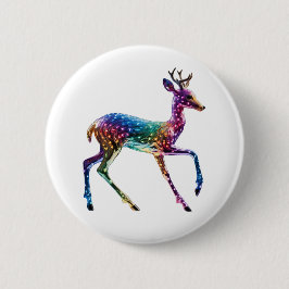 Badge Rond 5 Cm Giraffe colorée