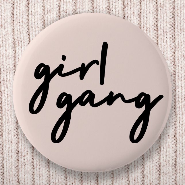 Badge Rond 5 Cm Girl Gang | Le Féminisme Moderne Puissance Fille R (Créateur téléchargé)