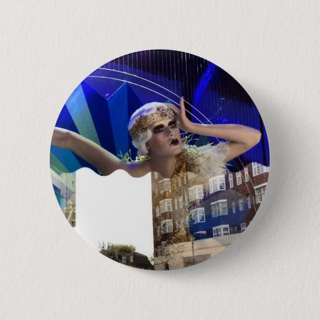 Badge Rond 5 Cm Girl pin (Devant)
