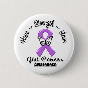 Badge Rond 5 Cm GIST Cancer Hope Force Love