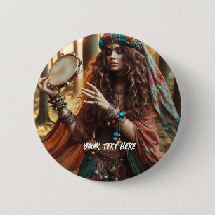 Badge Rond 5 Cm Gitana