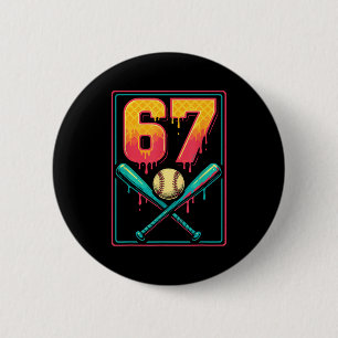 Badge Rond 5 Cm Glace Crème Goutte Baseball Trucs 67 Meme Gen Alph